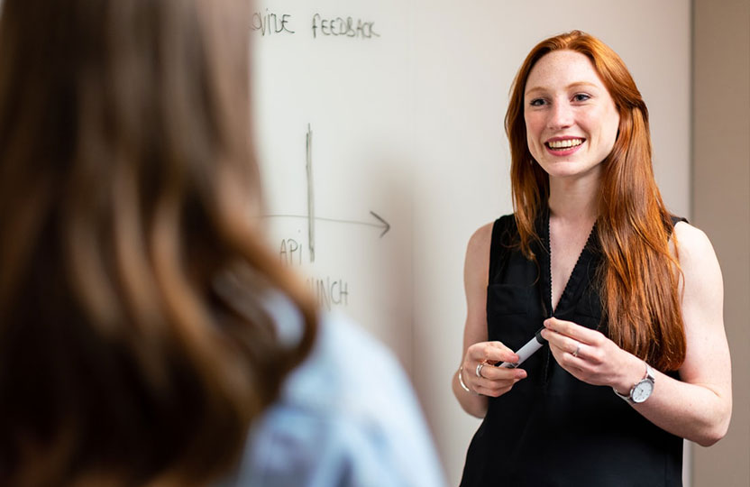 Woman smiling staff-1